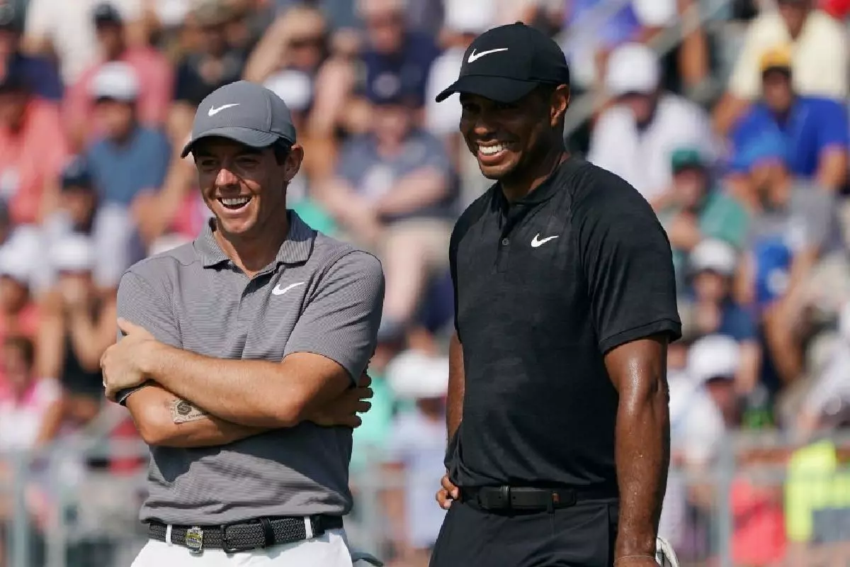Rory McIlroy and Tiger Woods