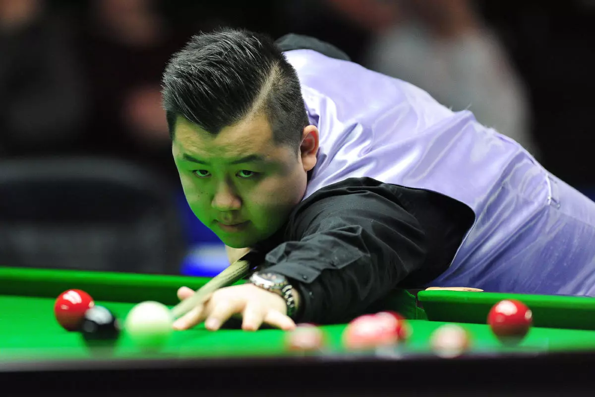 Sanderson Lam in action in his first round match