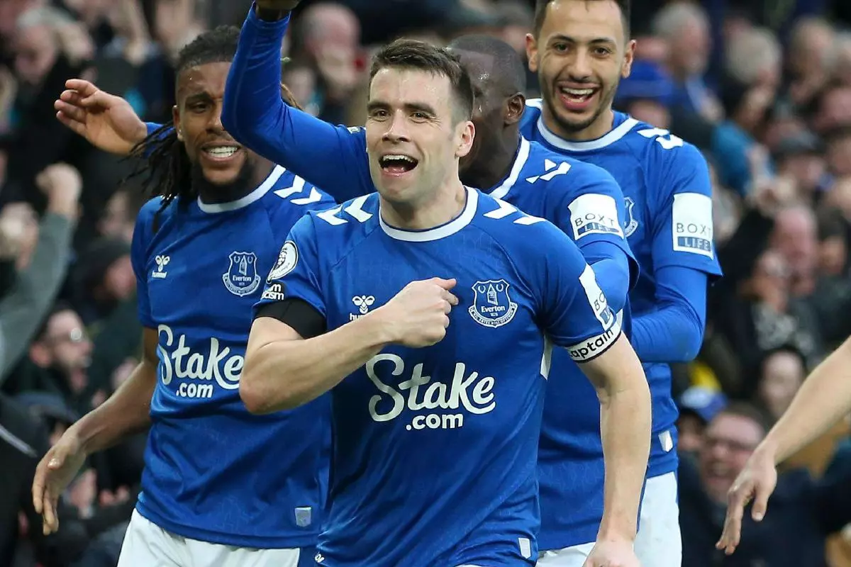 Seamus Coleman of Everton 18 Feb 2023