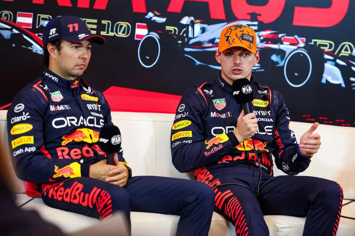 Sergio Perez and Max Verstappen 1 Jul 2023