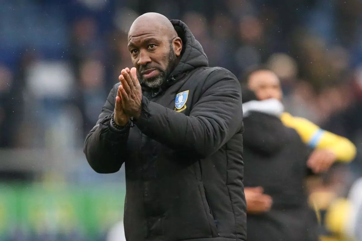 Sheffield Wednesday manager Darren Moore acknowledges the fans