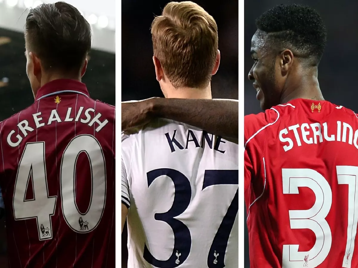 Jack Grealish, Harry Kane, Raheem Sterling