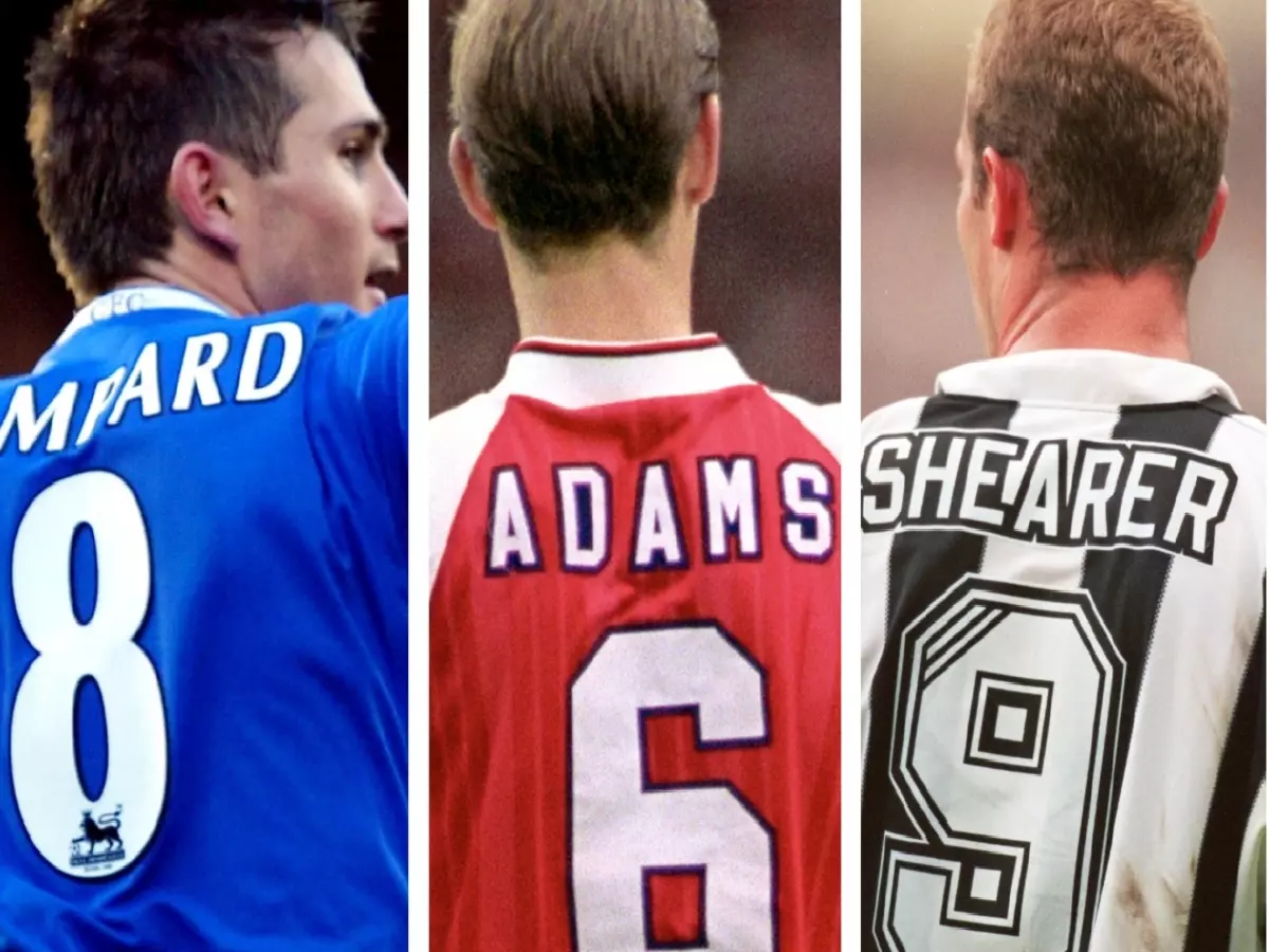 Frank Lampard, Tony Adams, Alan Shearer