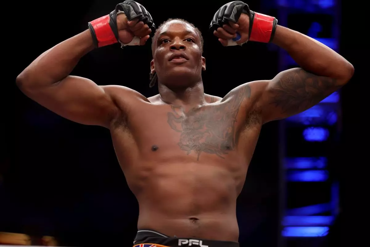 Simeon Powell celebrates