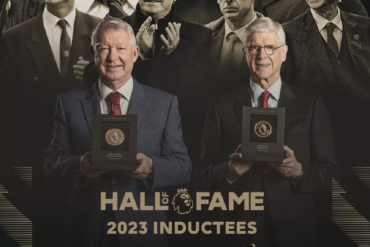 Sir Alex Ferguson and Arsene Wenger Premier League Hall of Fame
