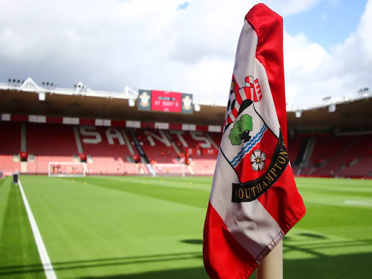 Southampton's St Mary's stadium prior to a Premier League game against Liverpool