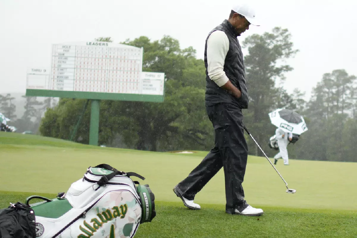 Tiger Woods at the Masters