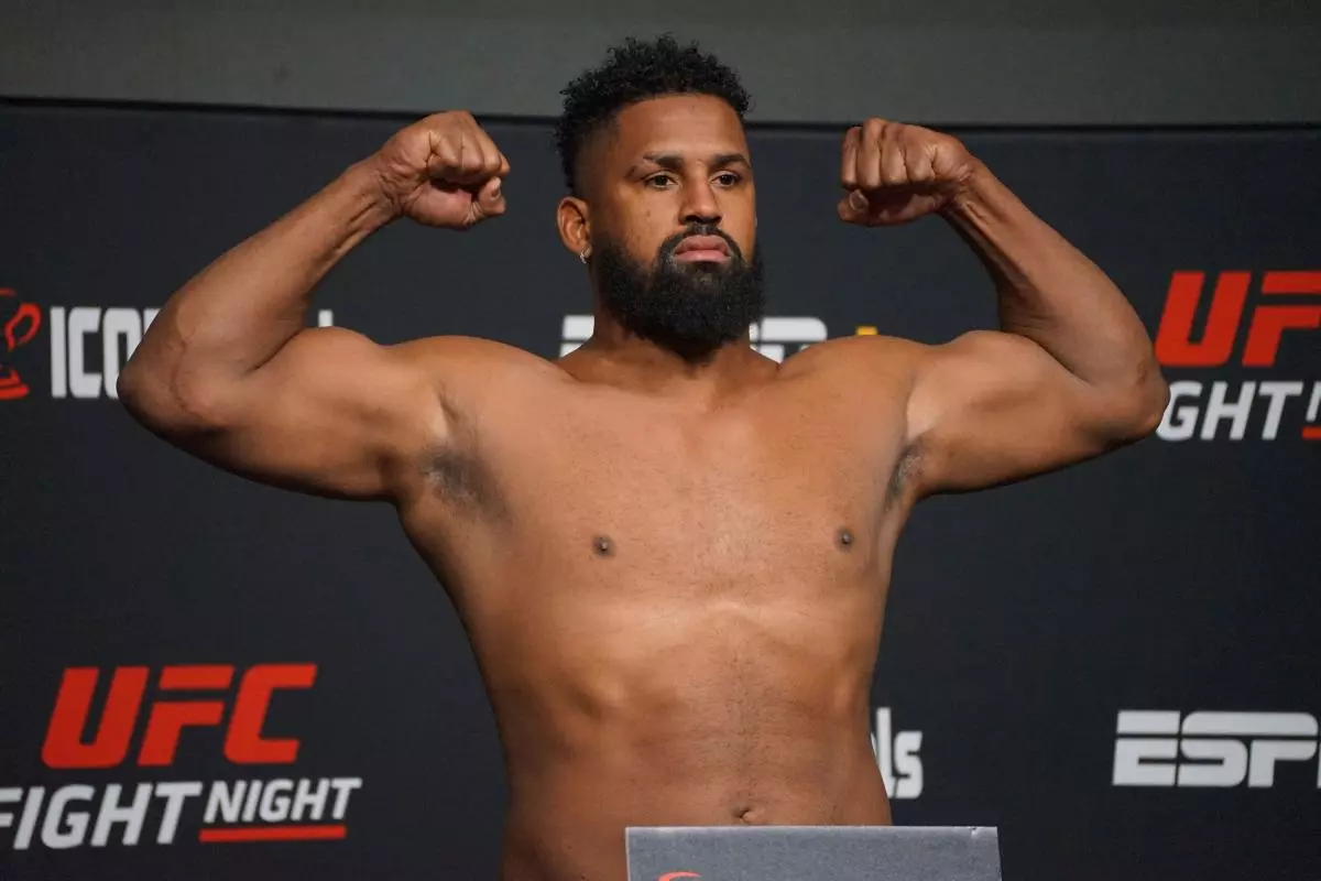 Waldo Cortes-Acosta at UFC Fight Night weigh-in