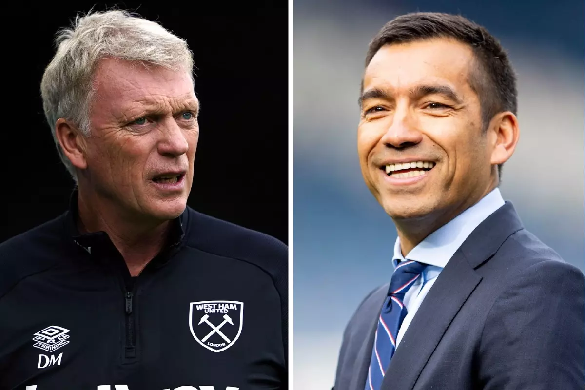 David Moyes and Giovanni van Bronckhorst