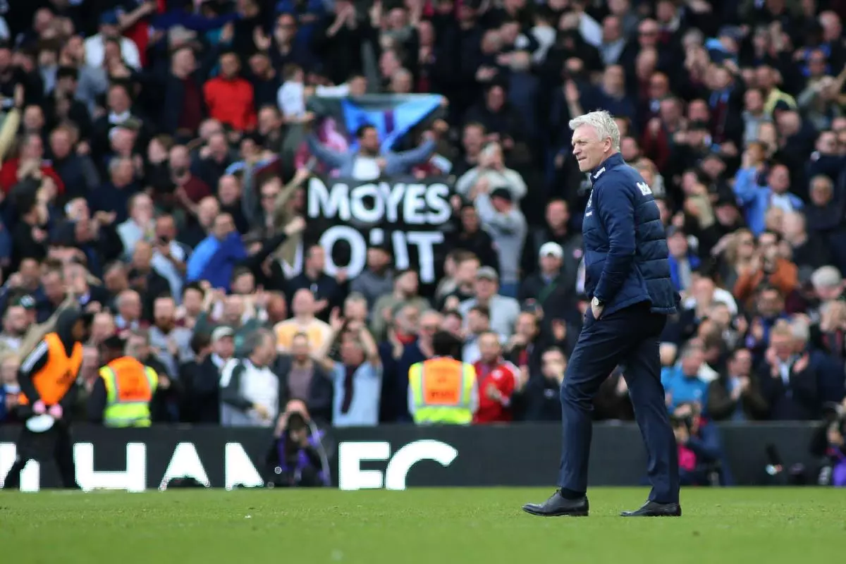 West Ham manager David Moyes after beating Fulham - April 2023