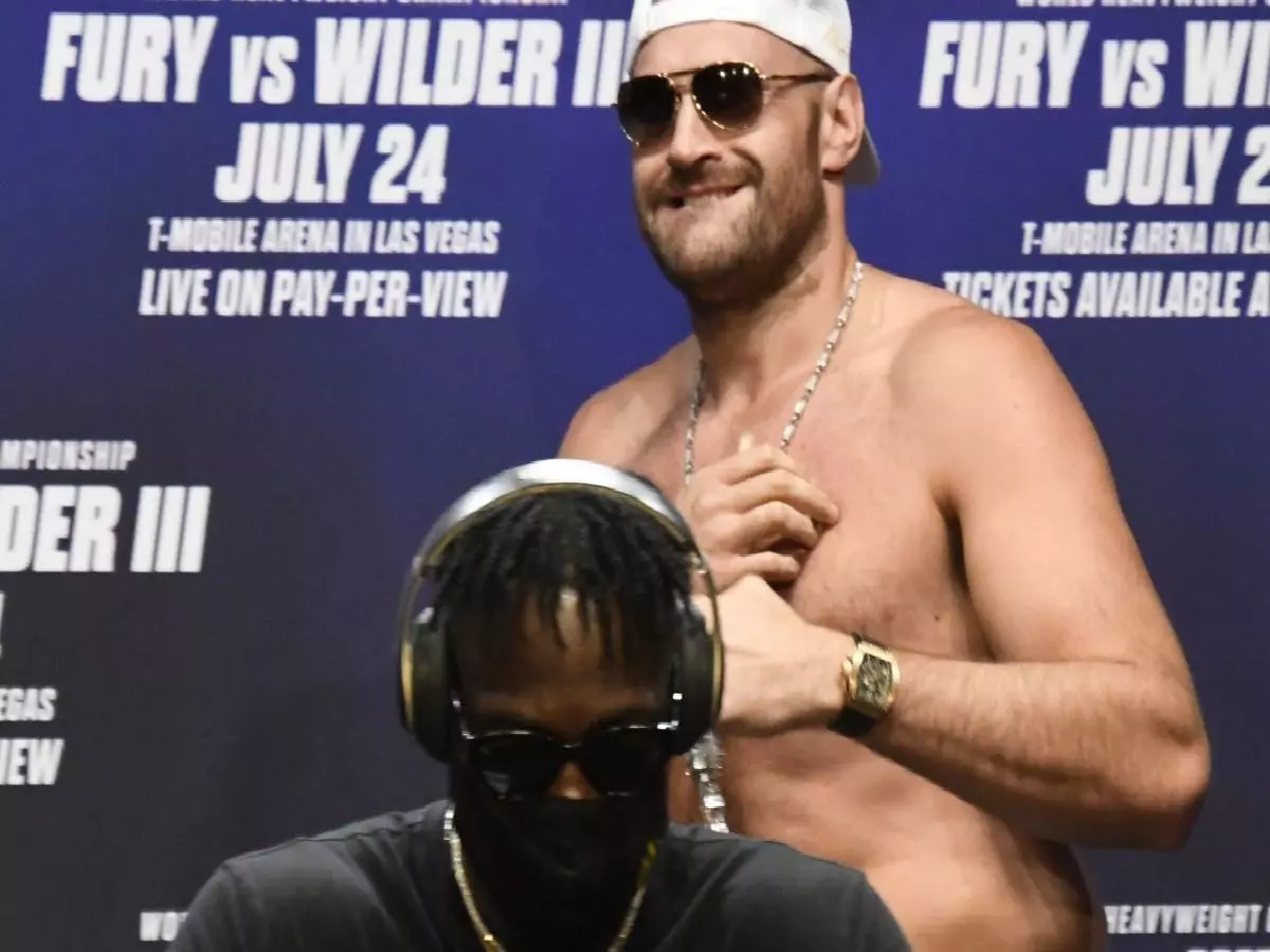 Tyson Fury Deontay Wilder press conference June 2021