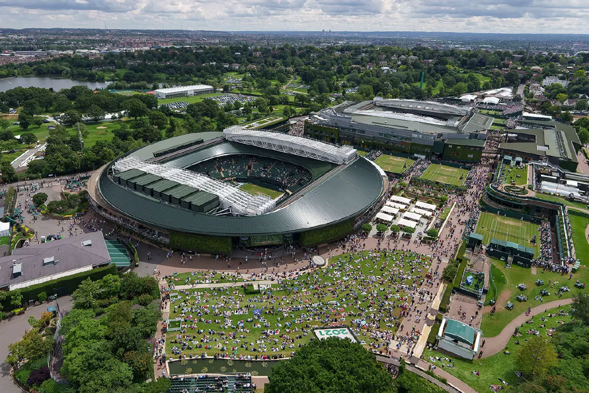 Wimbledon aerial view