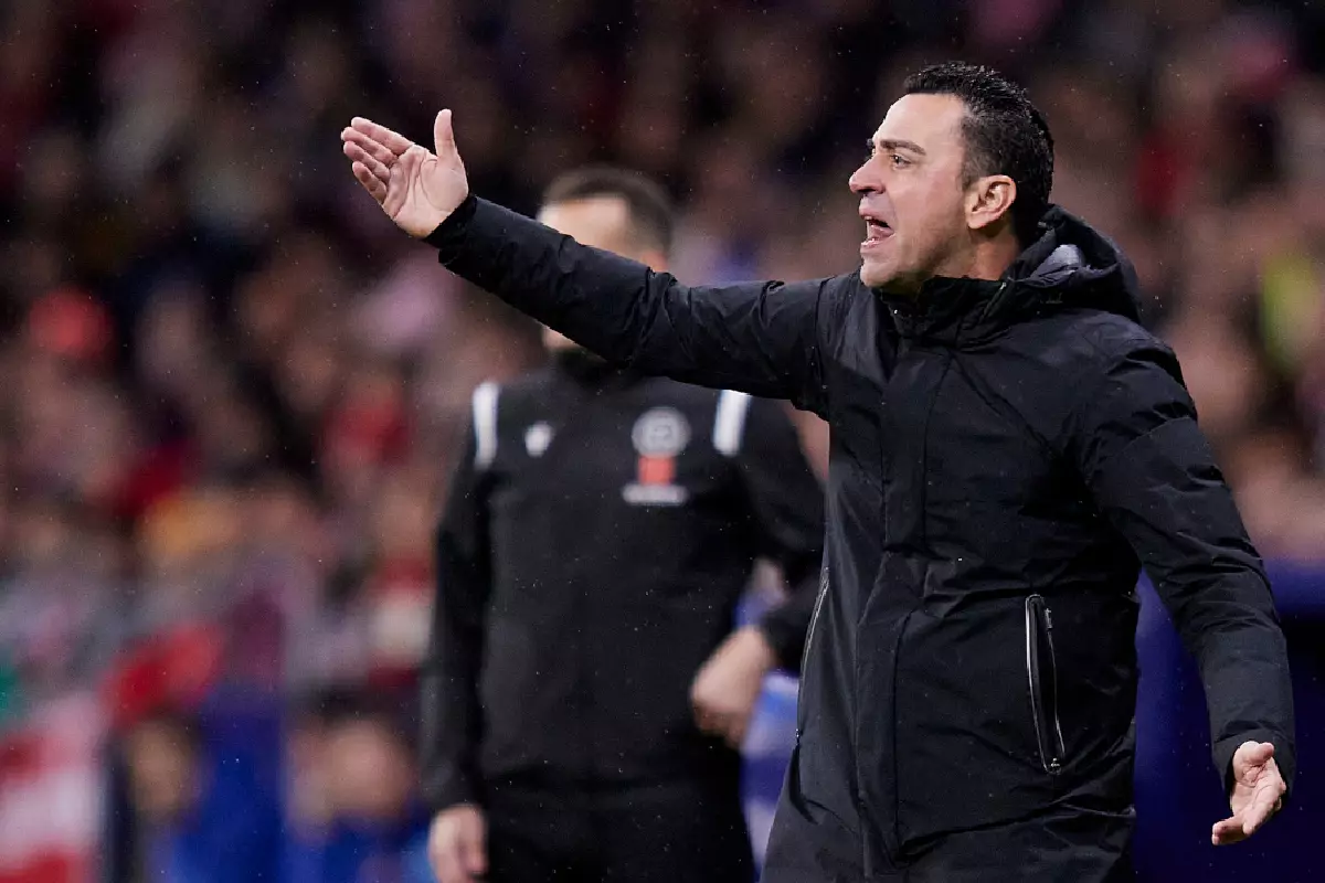 Xavi Hernandez against Atletico Madrid Jan 2023