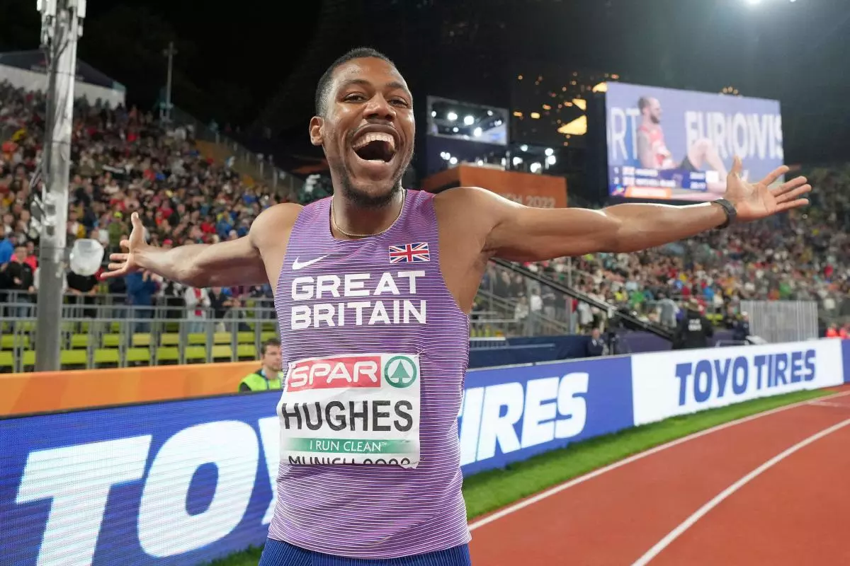 Zharnel Hughes, of Great Britain