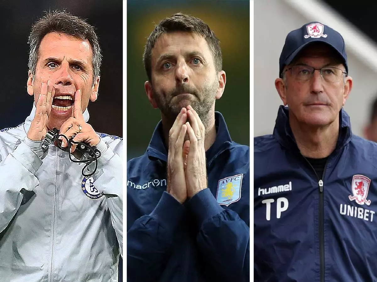 Gianfranco Zola, Time Sherwood and Tony Pulis - Rotting away on the shelf?