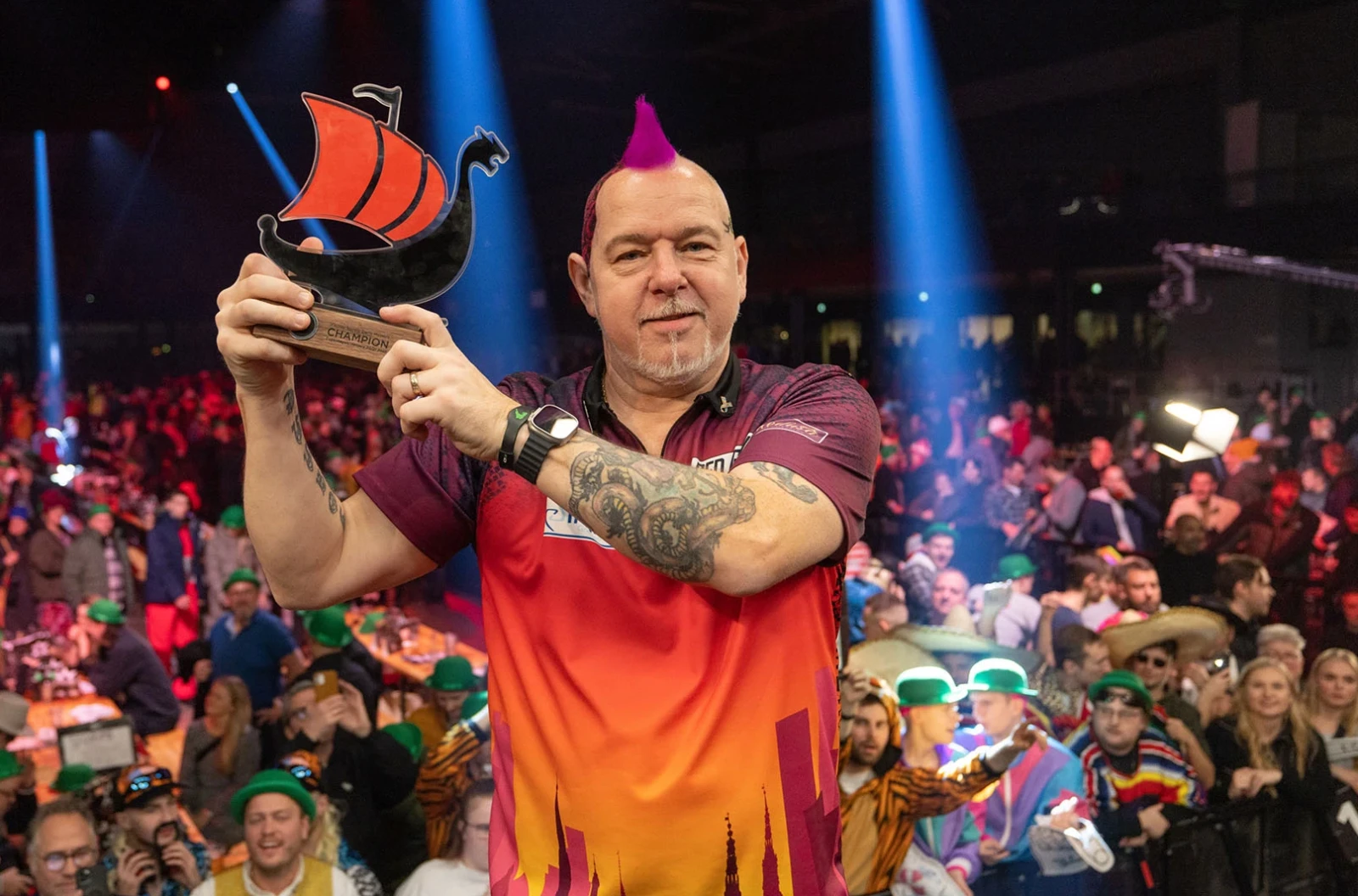 Peter Wright at the Nordic Darts Masters