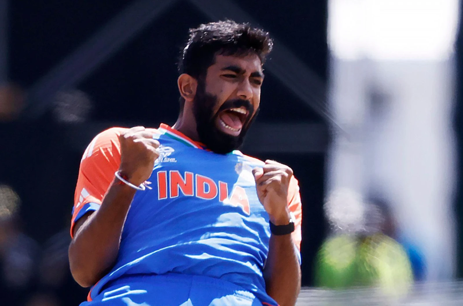Jasprit Bumrah of India at the 2024 T20 World Cup