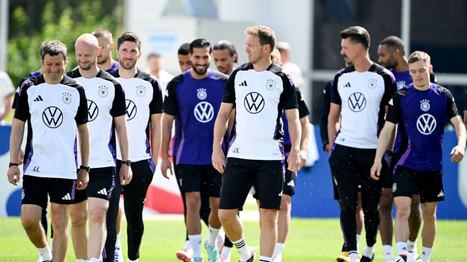 Julian Nagelsmann with Germany team