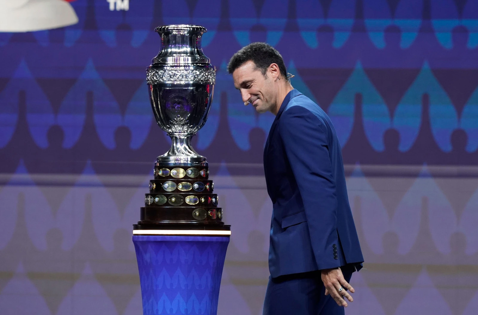 Argentina coach Lionel Scaloni at the Copa America 2024 draw