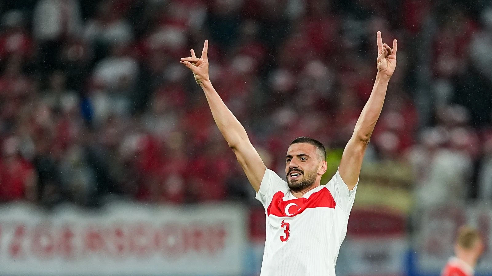 Merih Demiral wolf gesture for Turkey against Austria Euro 2024