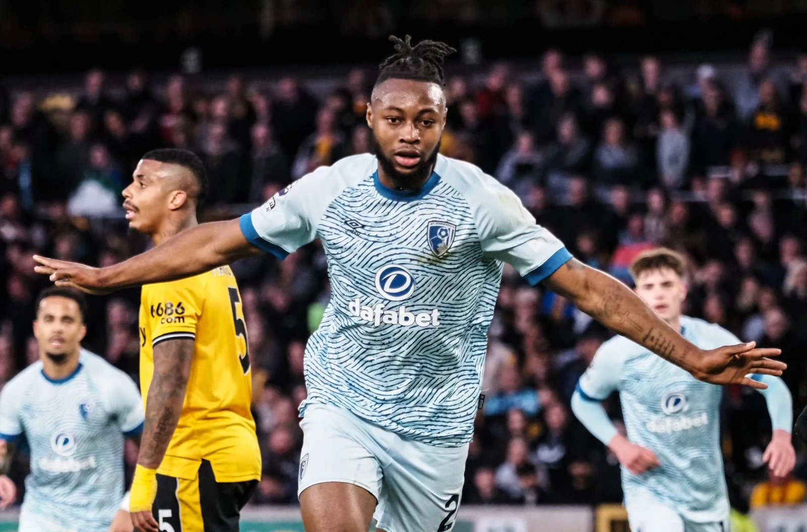 Antoine Semenyo in action for Bournemouth