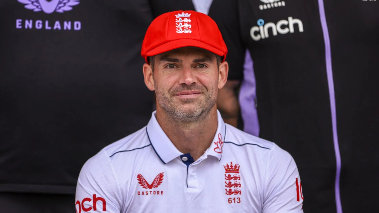 James Anderson red cap
