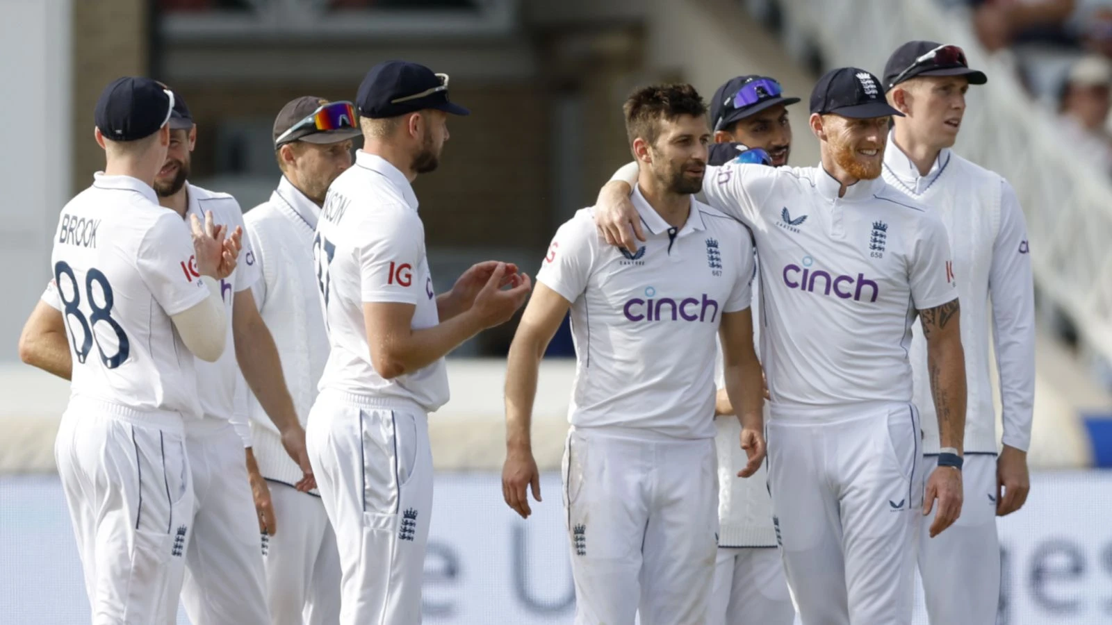 Mark Wood and Ben Stokes