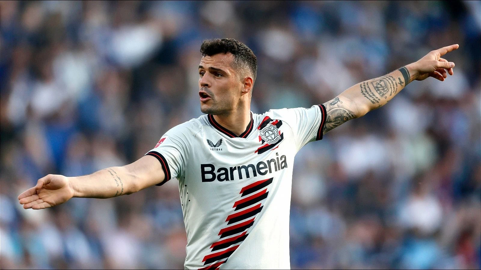 Granit Xhaka of Bayer Leverkusen