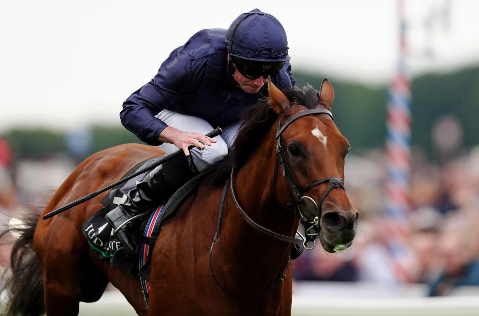 City Of Troy ridden by Ryan Moore wins Juddmonte International