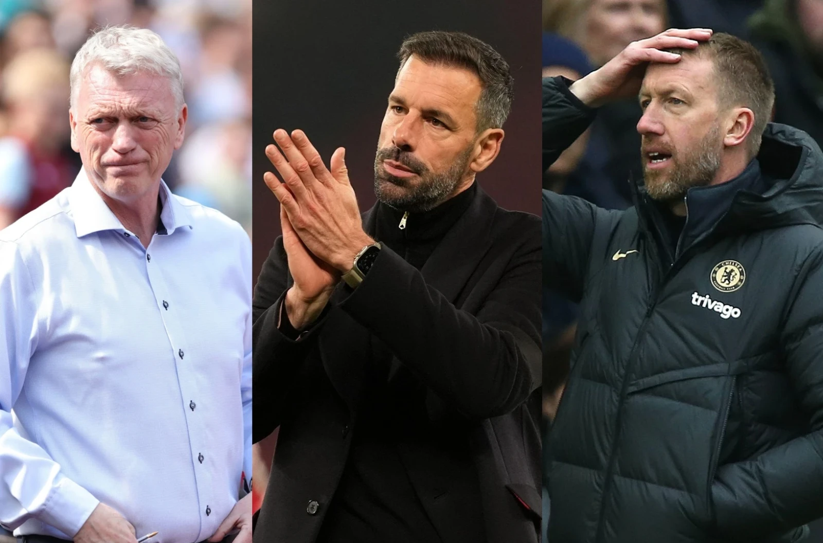 David Moyes, Ruud Van Nistelrooy, Graham Potter