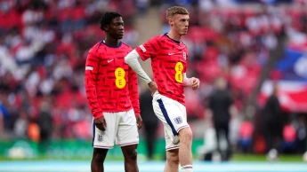 Kobbie Mainoo Cole Palmer England training 7 June, 2024