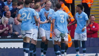 Manchester City goal celebration