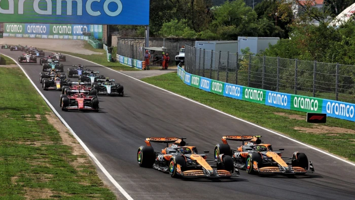 Oscar Piastri Lando Norris Italian GP 2024