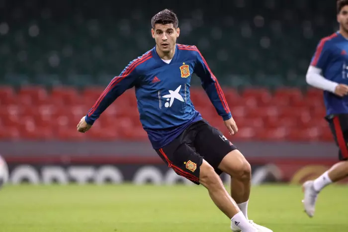 Alvaro Morata of Spain