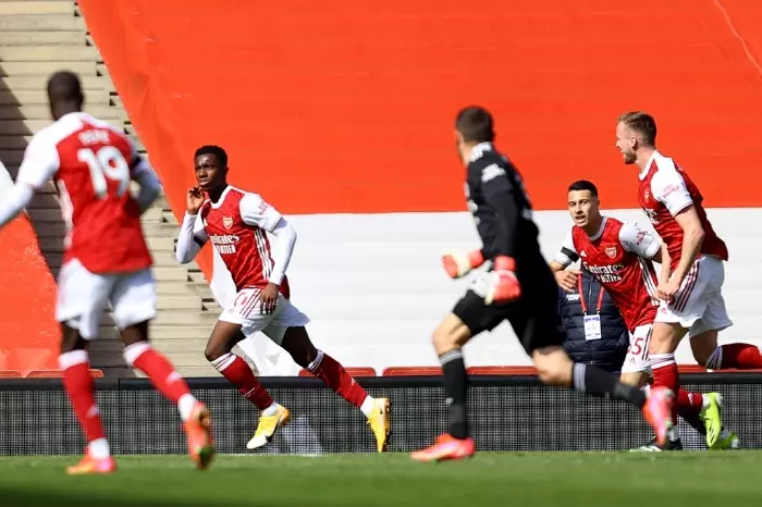 Arsenal Fulham equaliser Eddie Nketiahki