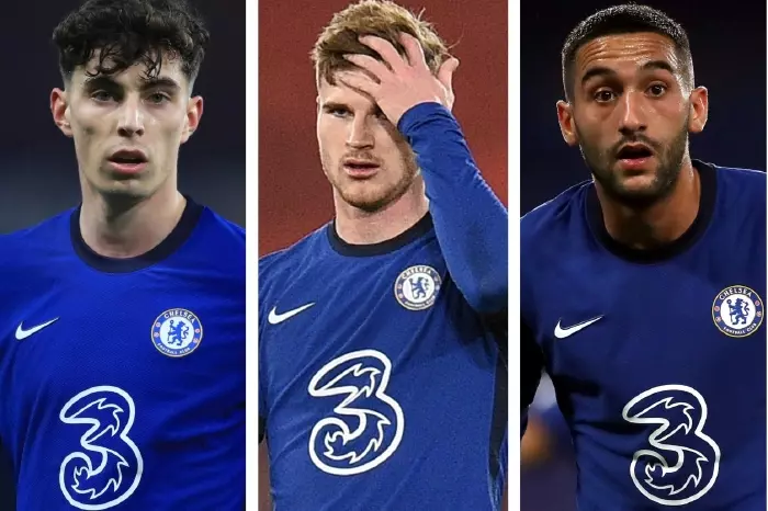 Kai Havertz, Timo Werner, Hakim Ziyech