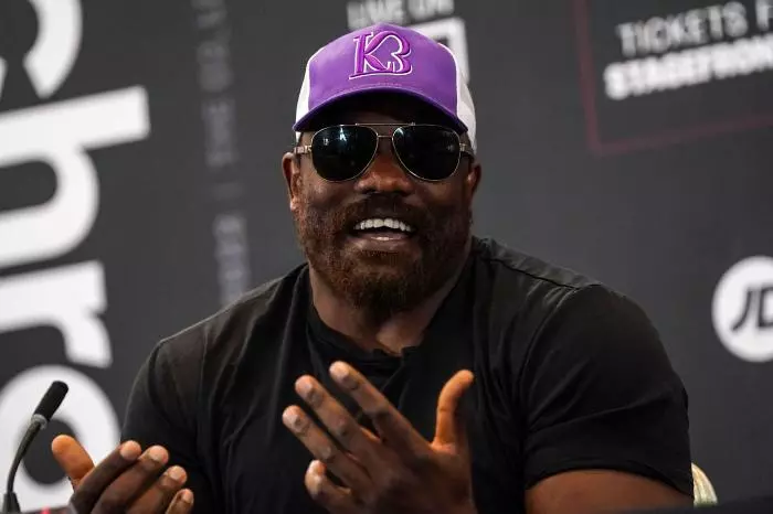 Derek Chisora during a press conference