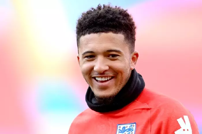 Jadon Sancho England warm-up Oct20