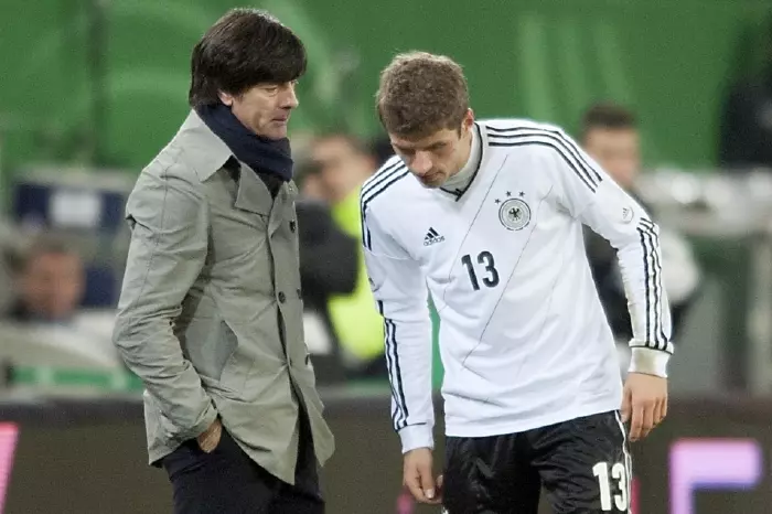 Joachim Low Thomas Muller Germany Nov11