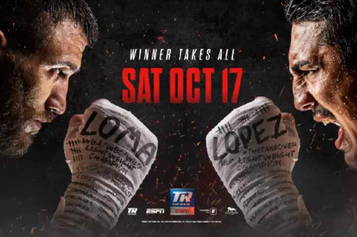Lomachenko takes on Lopez on October 17 live on FITE in the UK