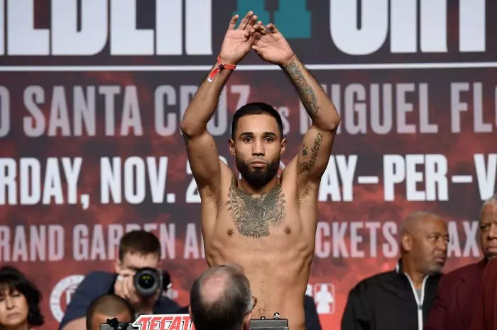 Luis Nery attends the weigh in for the November 23 fight on the Fox Sports PBC Pay-Per-View Fight Night on November 22, 2019 in Las Vegas, Nevada