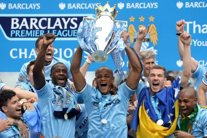 Man City, Manchester City, Premier League, Trophy, Vincent Kompany