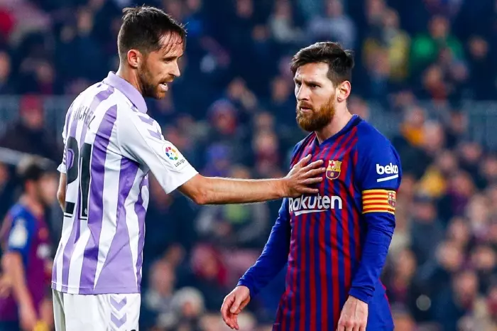 Tempers flare as Messi battles with Valladolid