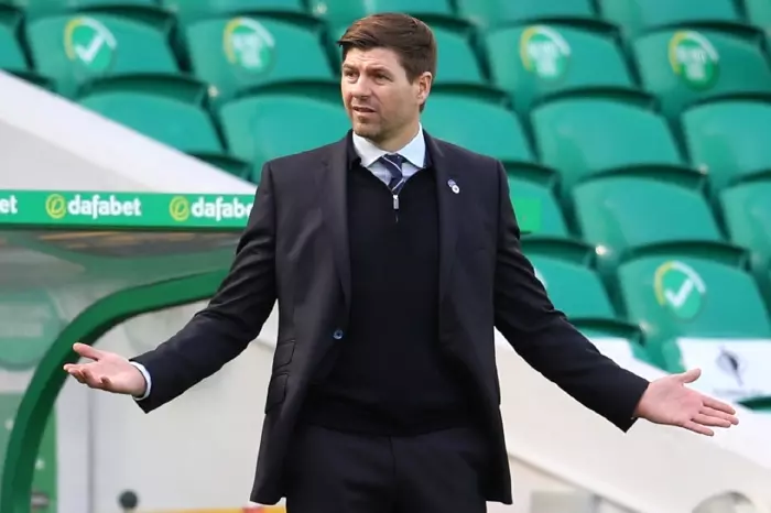Steveb Gerrard Rangers manager v Celtic Mar21