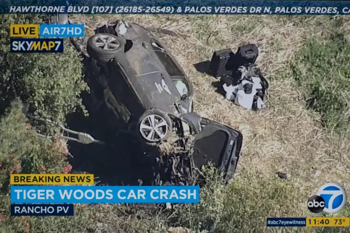 Tiger Woods car crash California