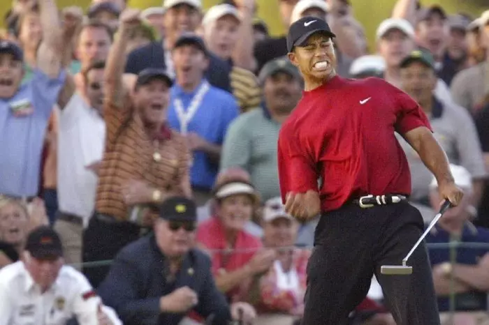 Tiger Woods wins the 2005 Masters