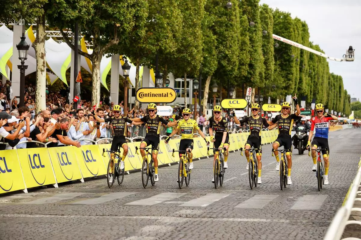 Tour de France JumboVisma's Danish rider Jonas Vingegaard retains title