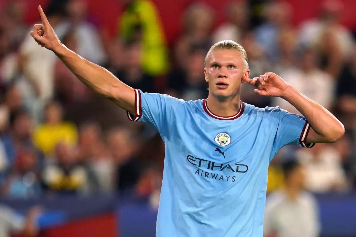 Erling Haaland was 'born' with goalscoring instinct says Manchester ...