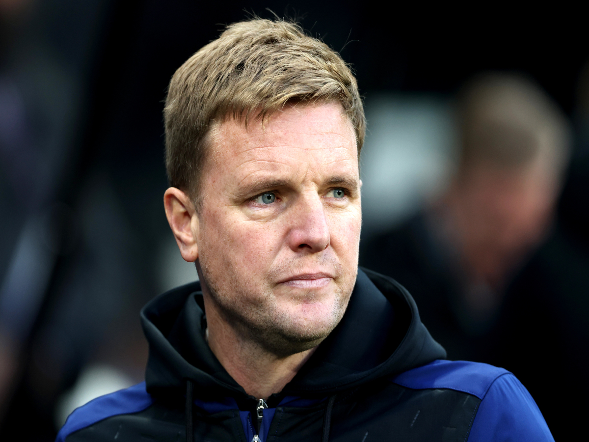 Eddie Howe reacts as Newcastle owners visit dressing room following ...