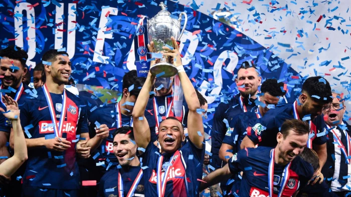 Mbappe with the French Cup